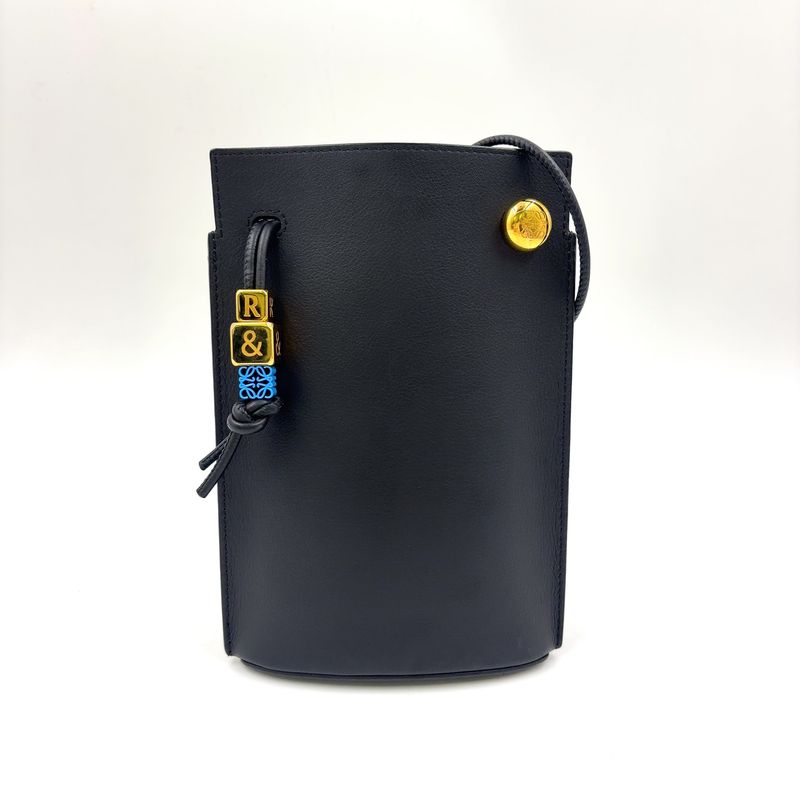 Loewe Leather Dice Pocket Shoulder Bag